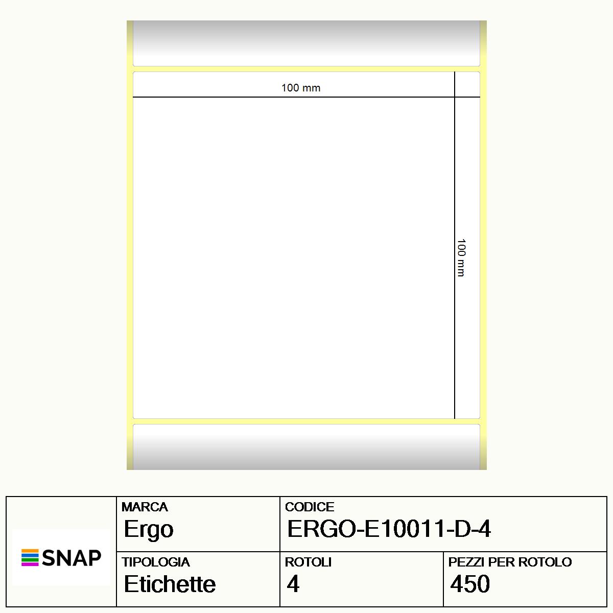 ERGO-E10011-D-4 - Etichette Ergo  Carta