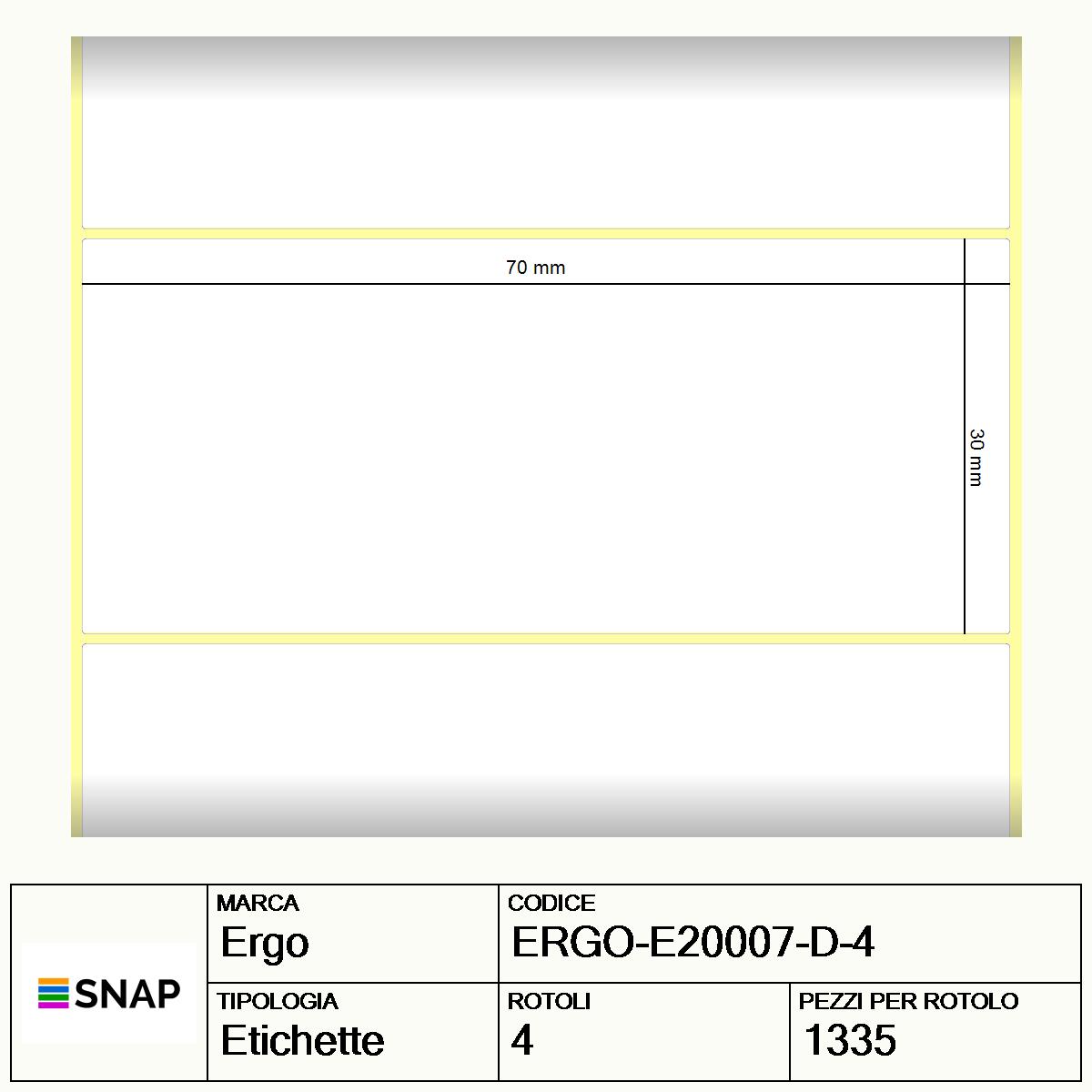 ERGO-E20007-D-4 - Etichette Ergo  Carta