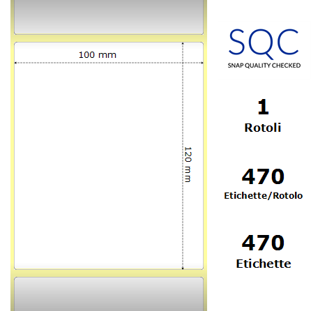 DT100120-PWPC-40/115 - Etichette SQC  S-DESK-PD Carta