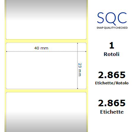 DT040023-PWPC-25/127 - Etichette SQC  S-DESK-PD Carta