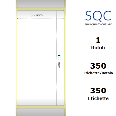 DT050100-PWPC-25/88 - Etichette SQC  S-DESK-PD Carta