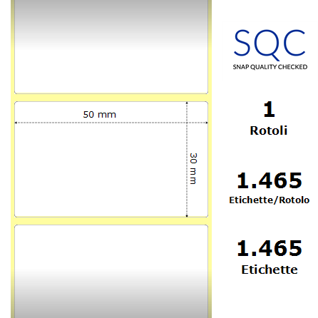 TT050030-RWPC-40/102 - Etichette SQC  S-DESK-PT Carta