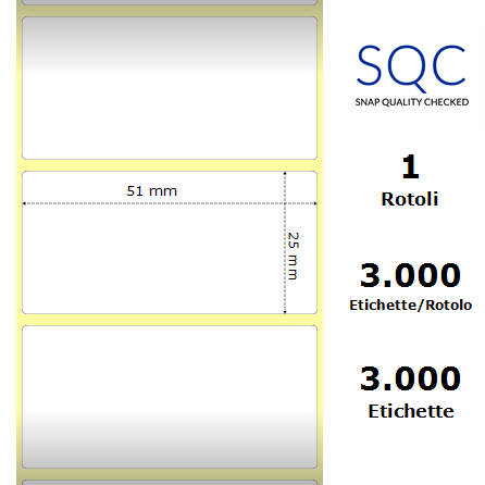 TT051025-PWPE-76/163 - Etichette SQC  S-HARD-ST Poliestere