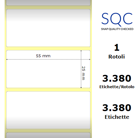 TT055025-PCPPG-25/127 - Etichette SQC Trasparente neutro S-DESK-STC