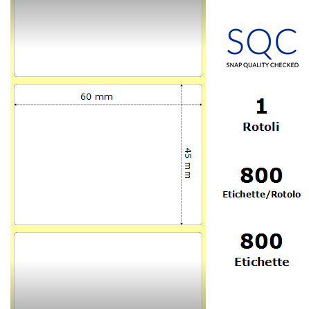 DT060045-PWPC-25/90 - Etichette SQC  S-DESK-PD Carta