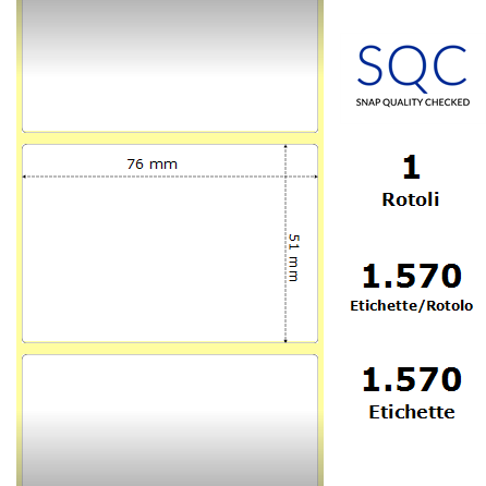 TT076051-PWPOC-76/150 - Etichette SQC  S-HARD-PT Carta