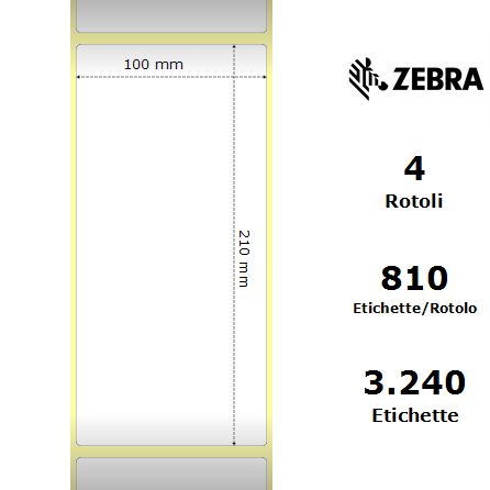 3005093 - Etichette Zebra  Z-Perform 1000D Carta