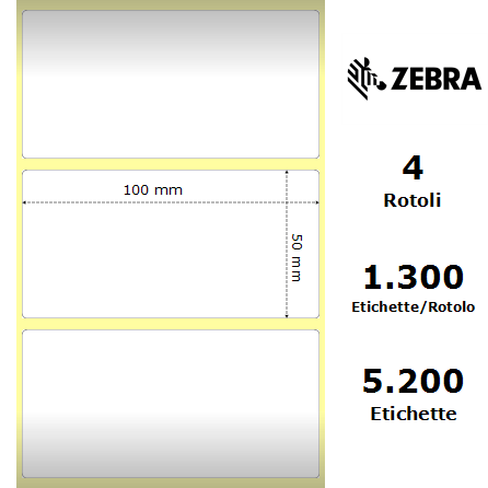 87000 - Etichette Zebra  Z-Select 2000D Carta