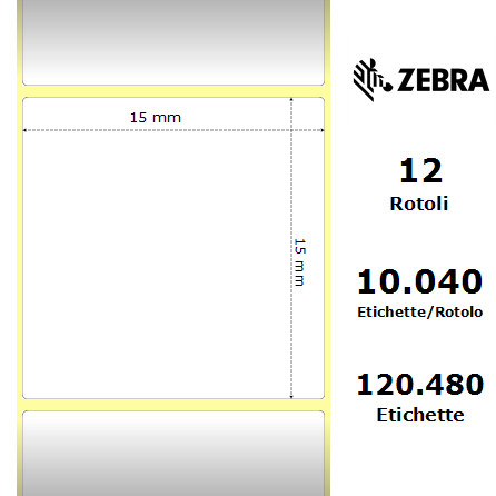 3010901 - Etichette Zebra  Z-Ultimate 3000T White Poliestere