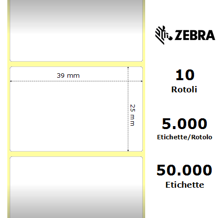 3004416 - Etichette Zebra  Z-Perform 1000T Carta