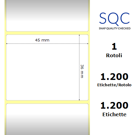 DT045036-PWPC-25/99 - Etichette SQC  S-DESK-PD Carta
