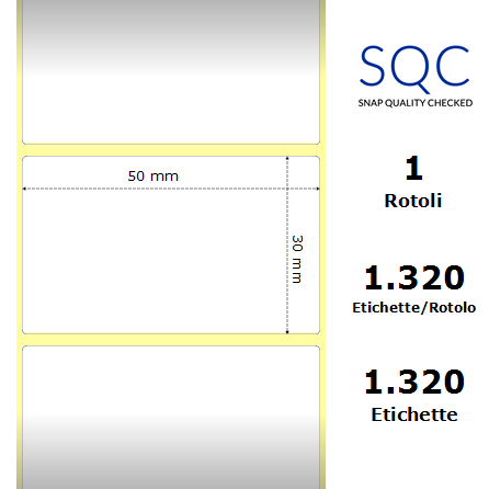 DT050030-PWPC-40/103 - Etichette SQC  S-DESK-PD Carta