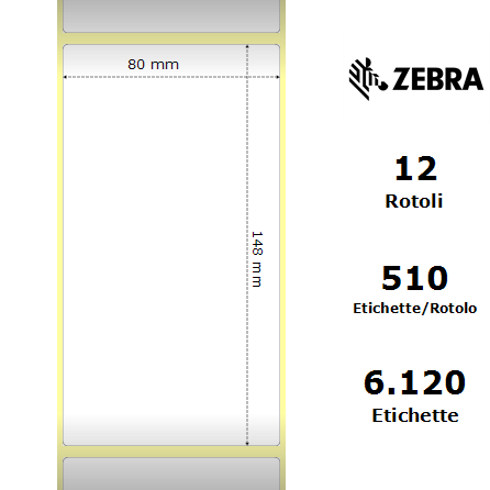 3006834-T - Etichette Zebra  Z-Perform 1000D Carta