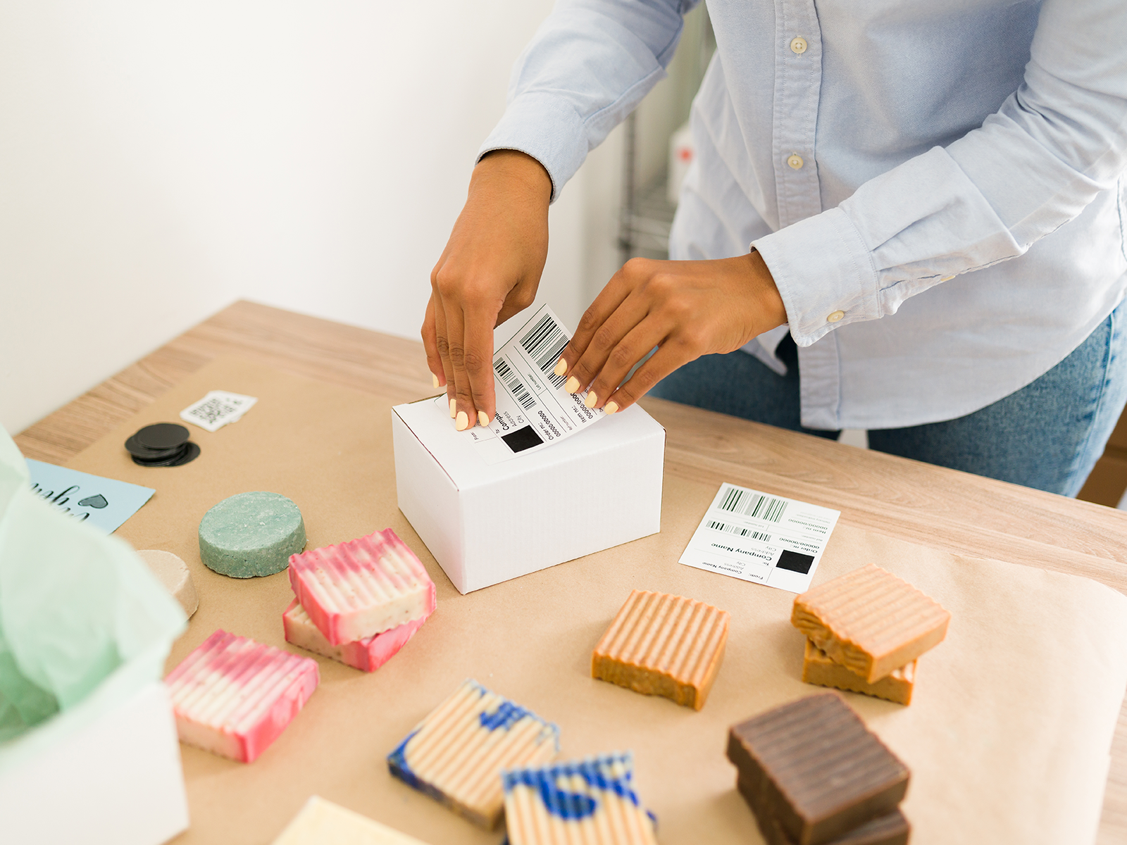 DT025055-PWPC-25/82 - Etichette SQC  S-DESK-PD Carta