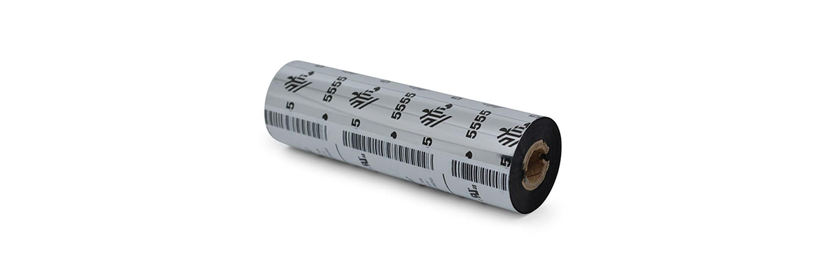 05555BK110D - Ribbon - Inchiostro a nastro Zebra  5555 Wax/Resin