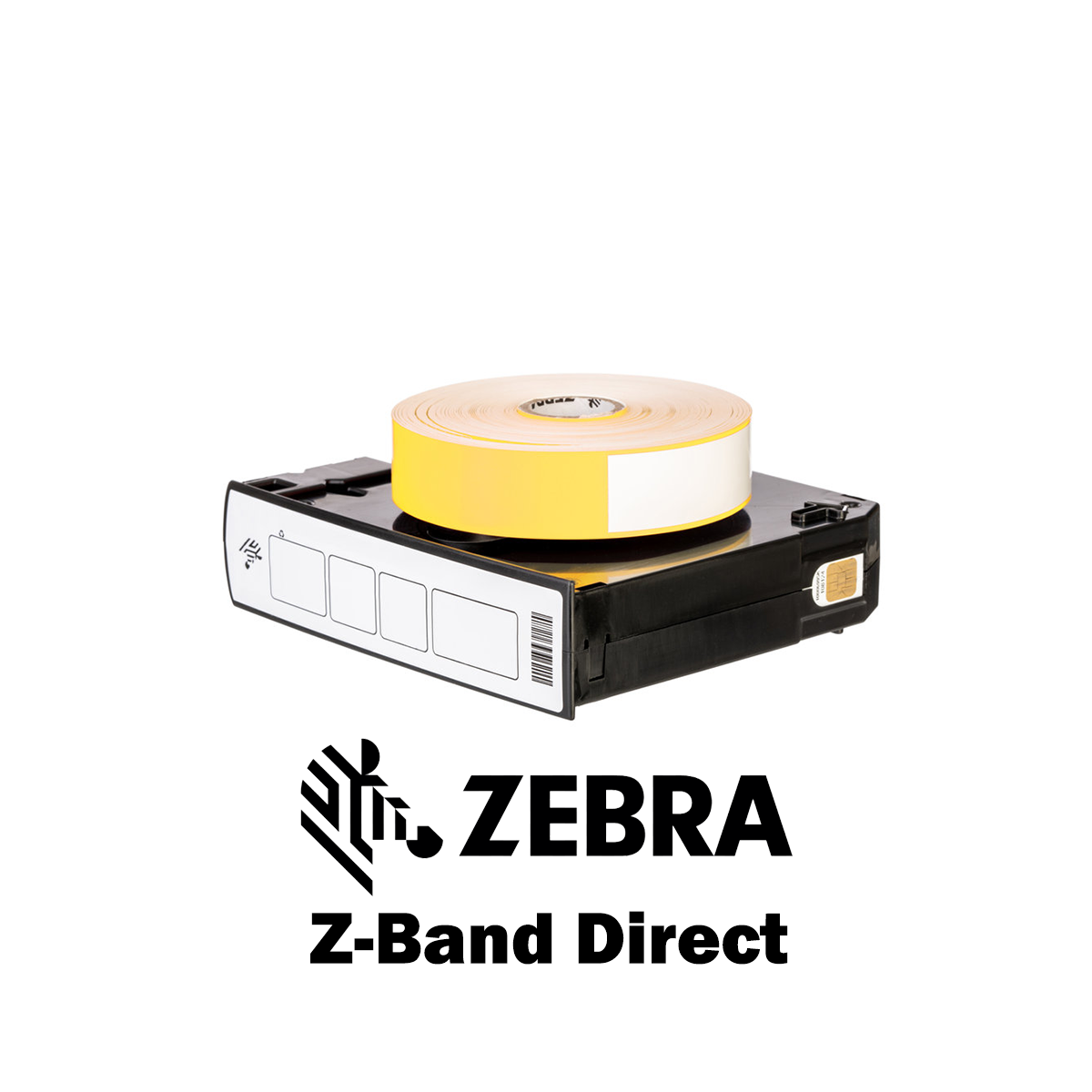10006995-7K - Braccialetti Zebra Giallo Z-Band Direct Polipropilene 