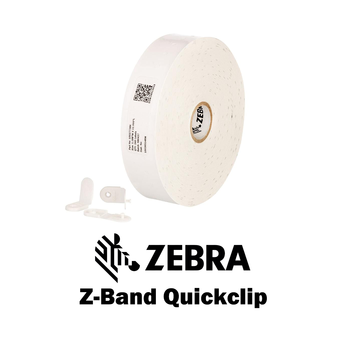 10027729K - Braccialetti Zebra  Z-Band Quickclip Polipropilene 